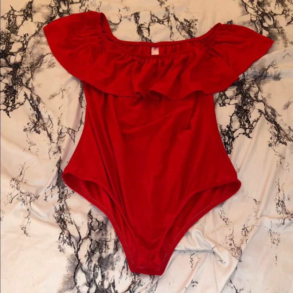 off the shoulder bodysuit
